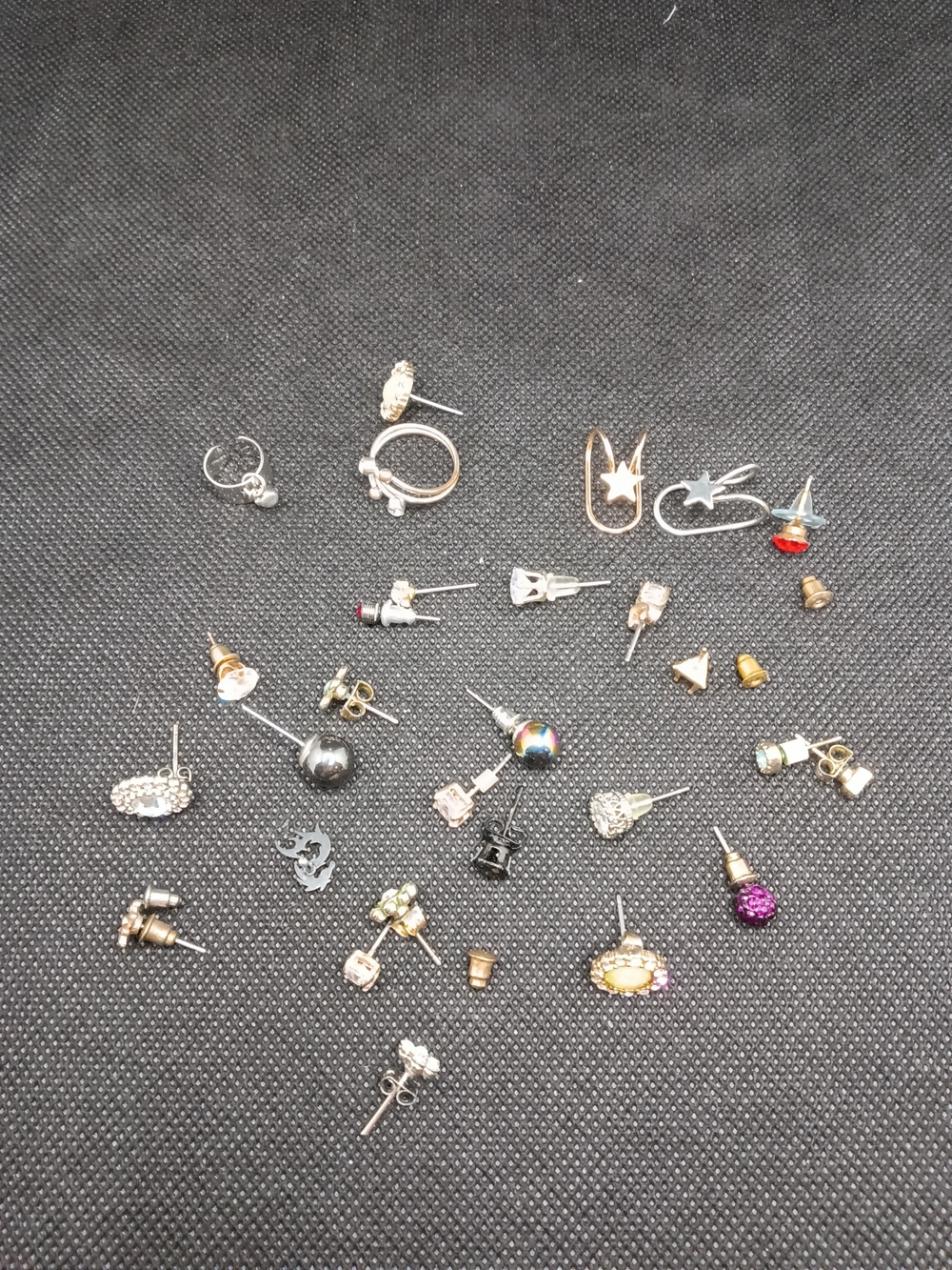 Mixed Women’s Stud Earrings - Assorted Silver & Gold Tones